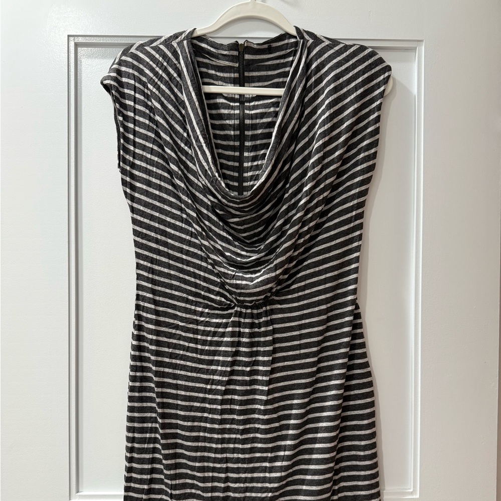 BC Striped Cowl Neck Dress
